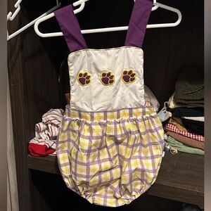 18 month tiger paw open back bubble